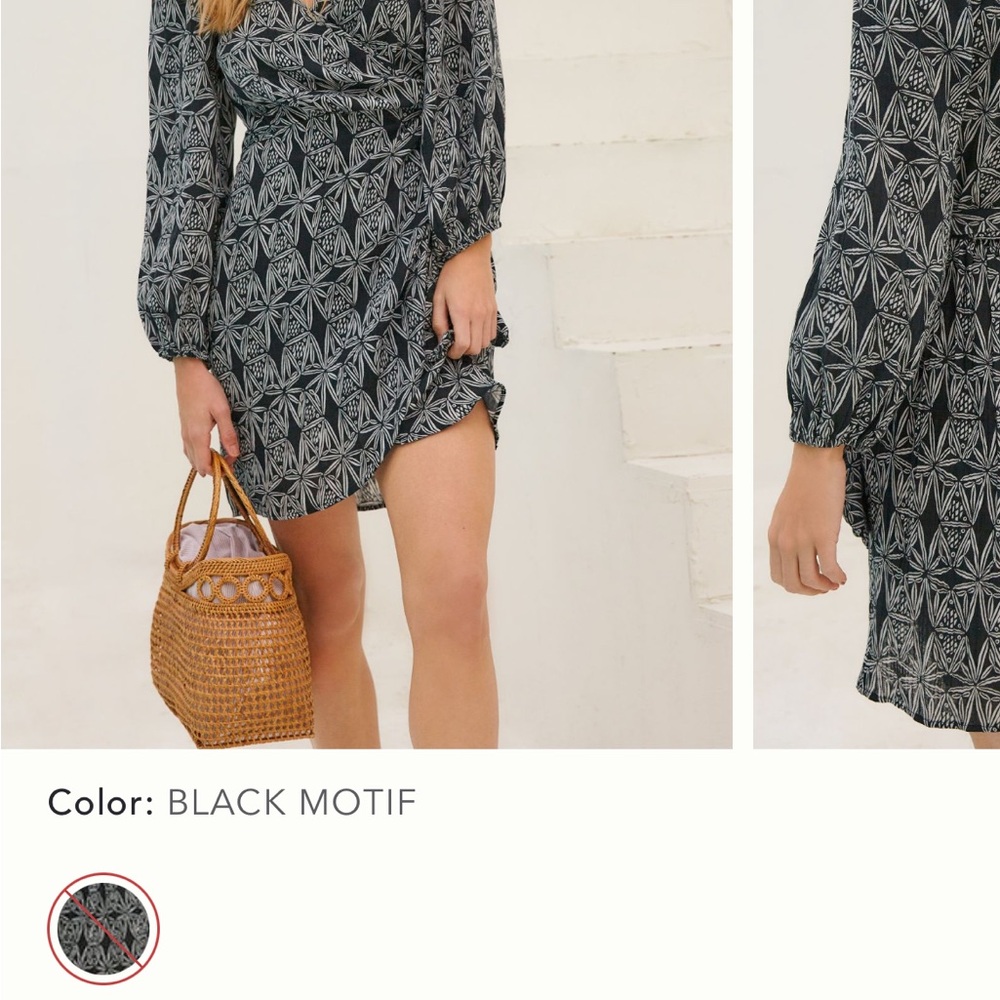 Black and White Anthropologie wrap cover up